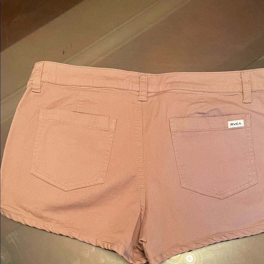RVCA Women's Beige Cargo Shorts - Picture 3 of 6